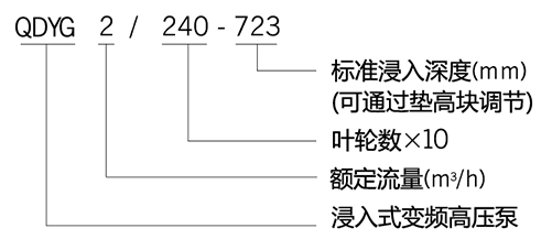 浸入式機床變頻高壓泵型號含義